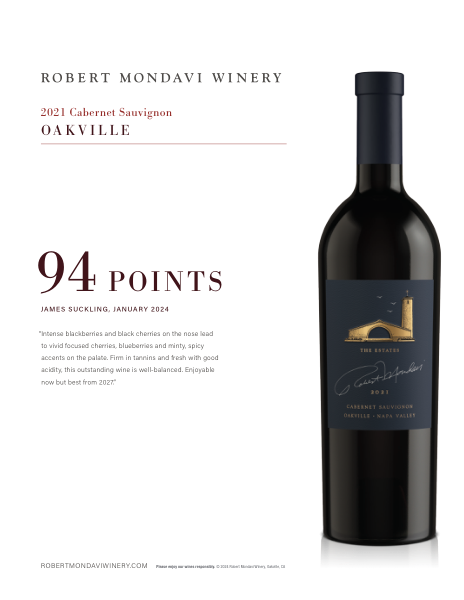 Robert Mondavi Winery The Estates Oakville Cabernet Sauvignon 2021